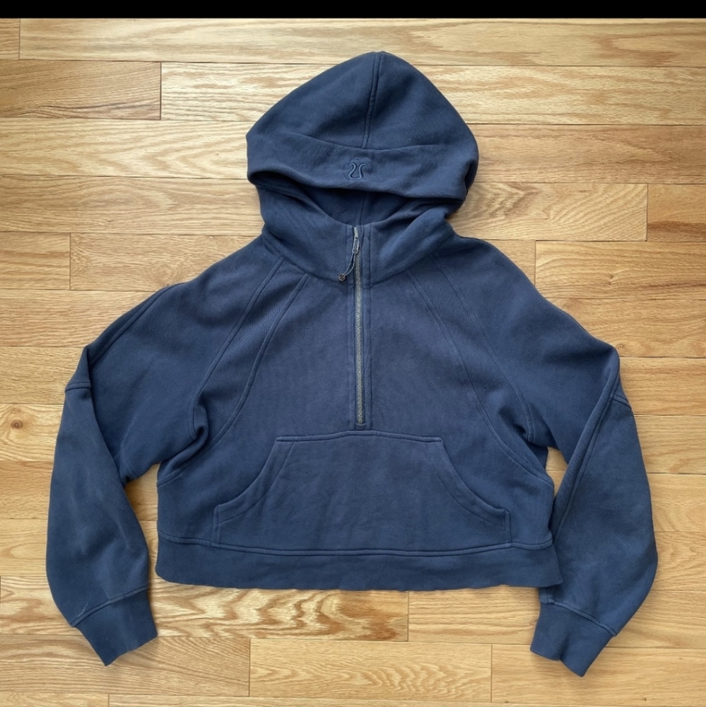 Lululemon half zip scuba hoodie (night sea)